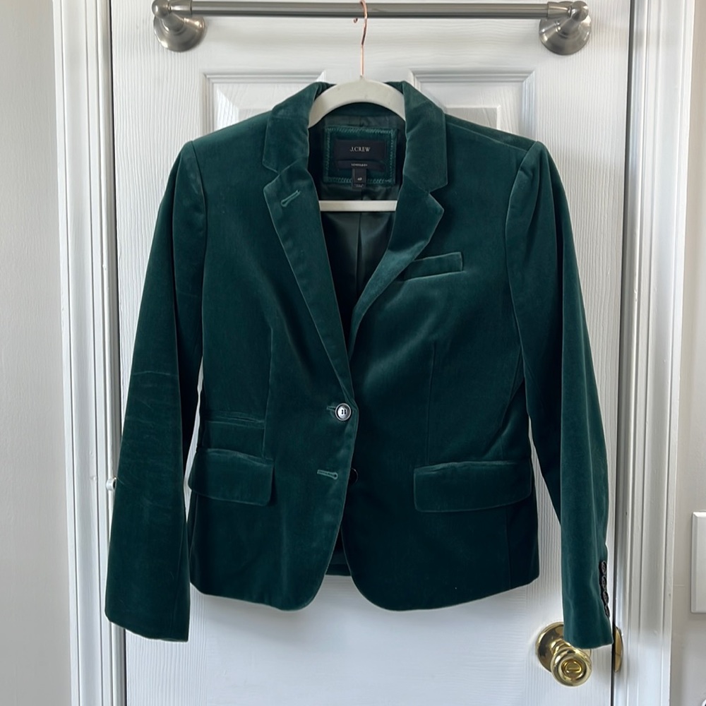 Velour j.crew Blazer